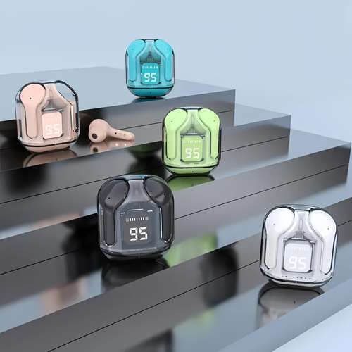 Air31 Smart LED Display Wireless Earbuds + Free Silicone Pouch