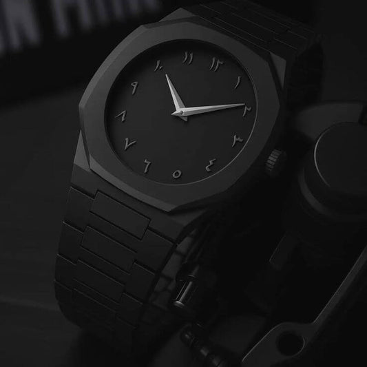 Full Black Aura Quartz Watch – Sleek, Minimal & Premium Finish for Men