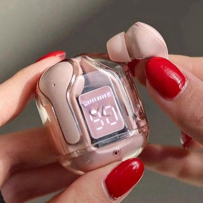 Air31 Smart LED Display Wireless Earbuds + Free Silicone Pouch